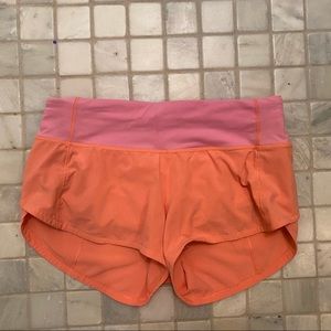 Lululemon speed up shorts 2.5 inch